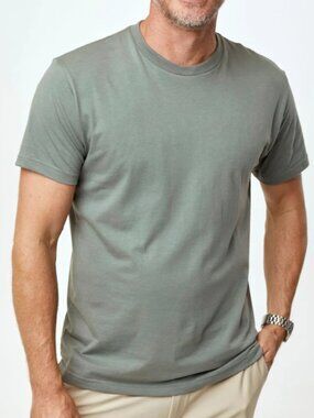 New Fresh Clean Tees Shirt Club Crew Neck T-Shirt Mercury Green 2XL Short Sleeve